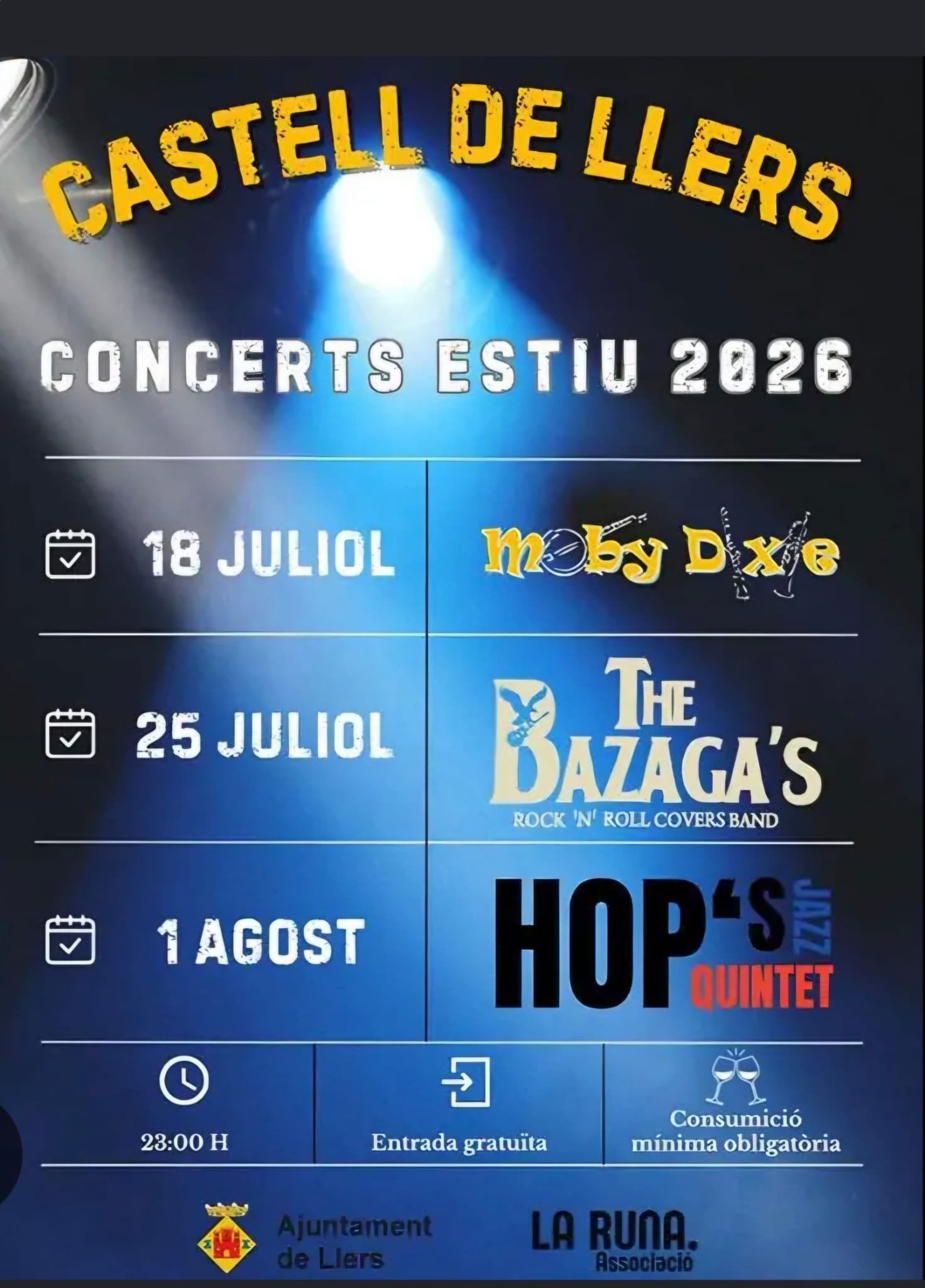 Concerts d'Estiu al Castell de Llers 2026